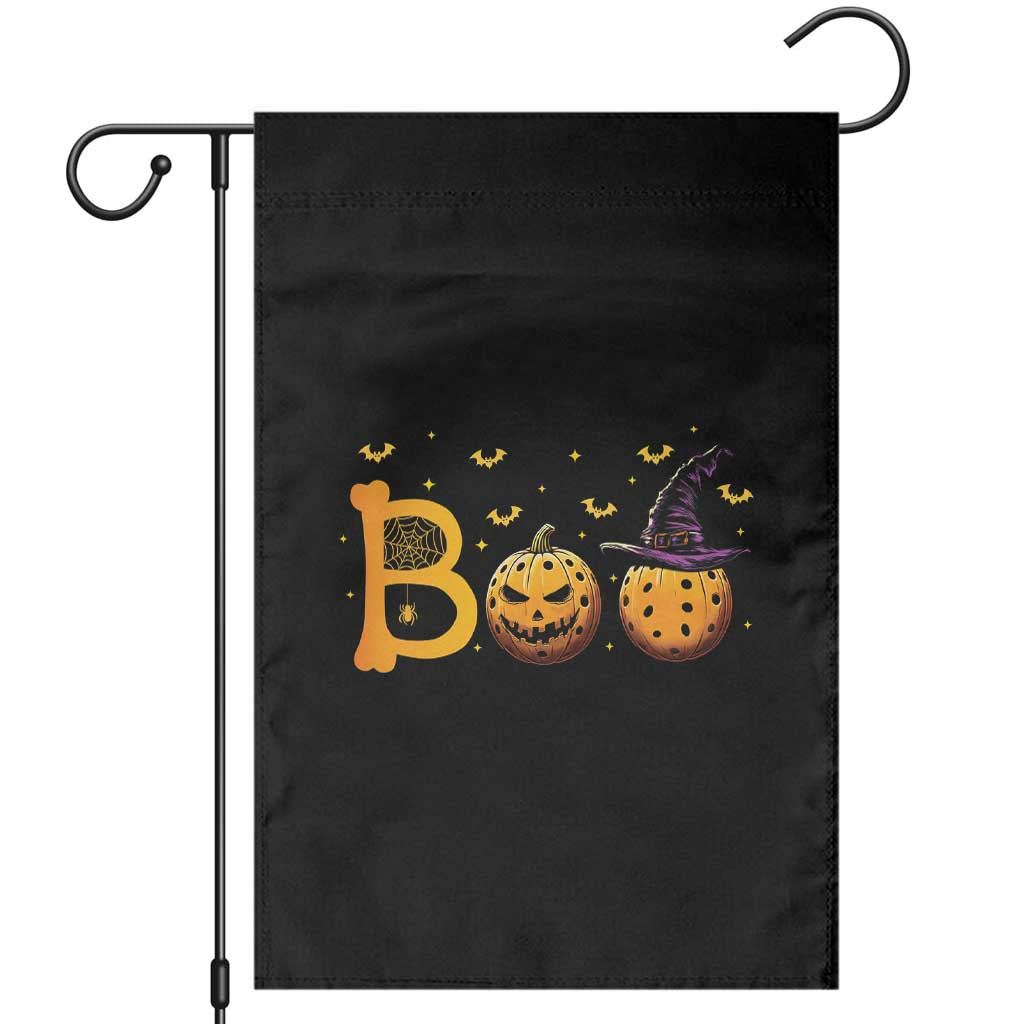 Halloween Pickleball Garden Flag Boo Pickle Ball Witch Pumpkin TS09 Black Print Your Wear