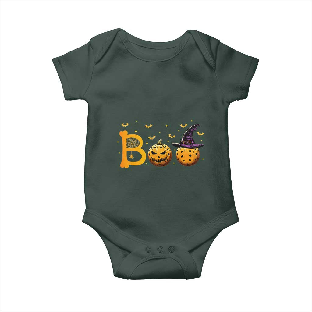 Halloween Pickleball Baby Onesie Boo Pickle Ball Witch Pumpkin TS09 Print Your Wear