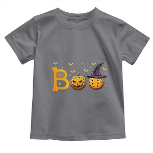 Halloween Pickleball Baby Shirt Boo Pickle Ball Witch Pumpkin TS09 Charcoal Print Your Wear