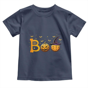 Halloween Pickleball Baby Shirt Boo Pickle Ball Witch Pumpkin TS09 Navy Print Your Wear