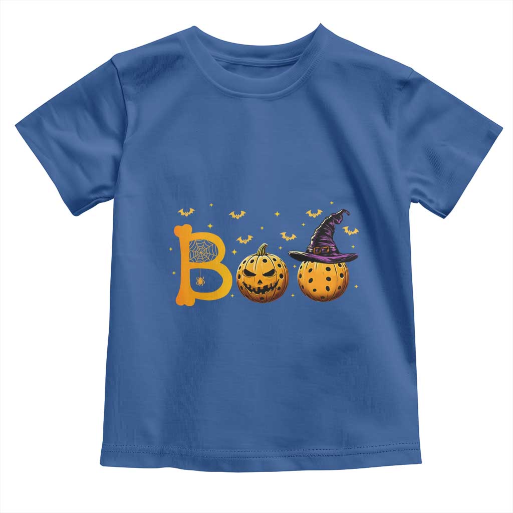 Halloween Pickleball Baby Shirt Boo Pickle Ball Witch Pumpkin TS09 Royal Blue Print Your Wear