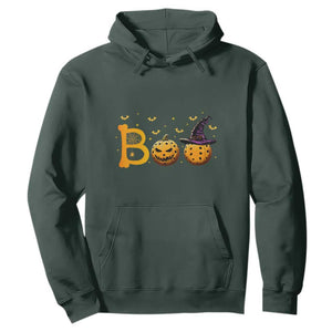 Halloween Pickleball Hoodie Boo Pickle Ball Witch Pumpkin TS09 Dark Forest Green Print Your Wear