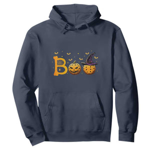 Halloween Pickleball Hoodie Boo Pickle Ball Witch Pumpkin TS09 Navy Print Your Wear