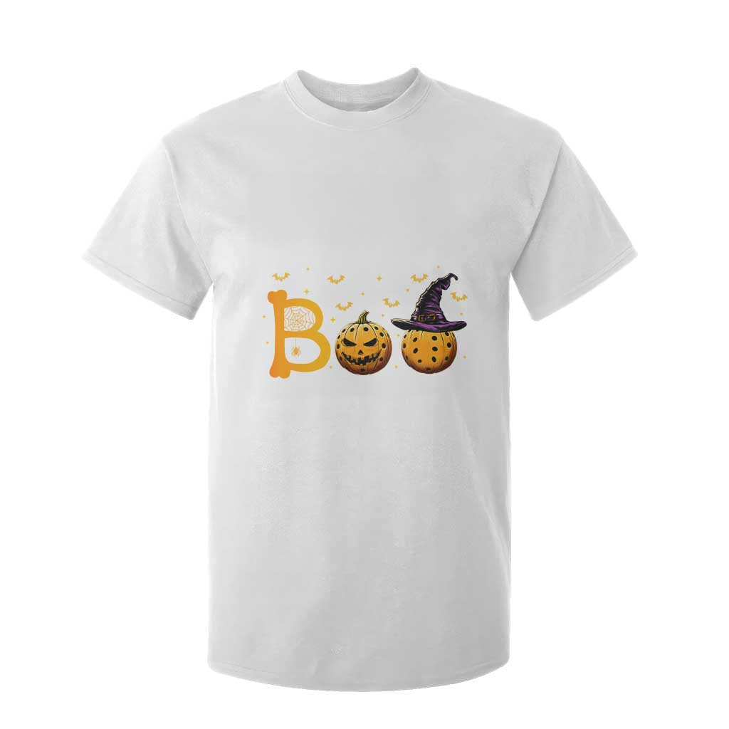 Halloween Pickleball T Shirt For Kid Boo Pickle Ball Witch Pumpkin TS09 White Print Your Wear