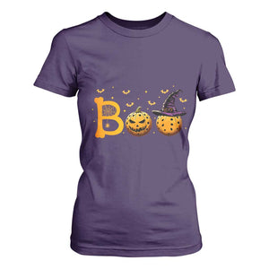 Halloween Pickleball T Shirt For Women Boo Pickle Ball Witch Pumpkin TS09 Purple Print Your Wear