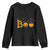 Halloween Pickleball Youth Sweatshirt Boo Pickle Ball Witch Pumpkin TS09 Black Print Your Wear
