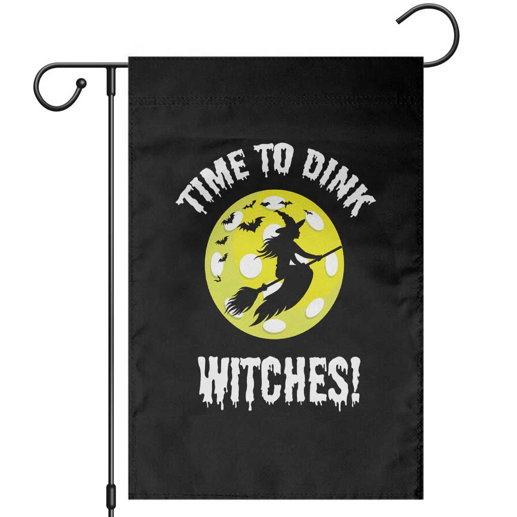 Halloween Pickleball Garden Flag Time To Dink Witches TS09 Black Print Your Wear