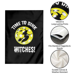 Halloween Pickleball Garden Flag Time To Dink Witches TS09 Print Your Wear