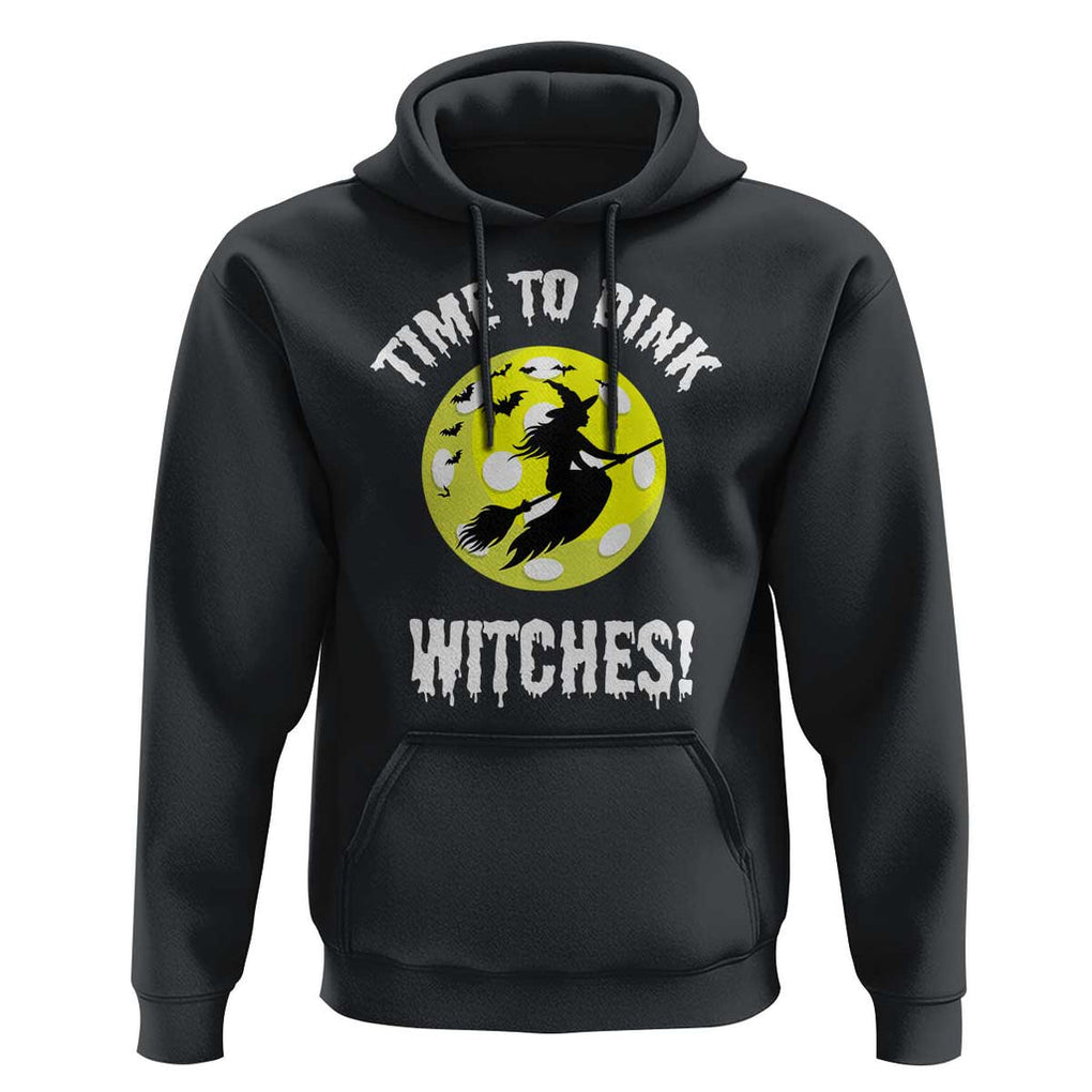 Halloween Pickleball Hoodie Time To Dink Witches TS09 Black Print Your Wear