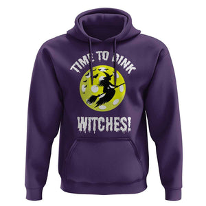 Halloween Pickleball Hoodie Time To Dink Witches TS09 Purple Print Your Wear