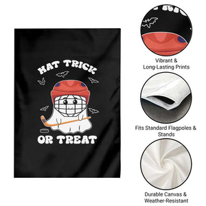 Halloween Hockey Garden Flag Hat Trick Or Treat Ghost Player TS09 Print Your Wear