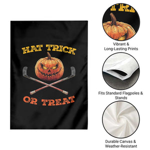 Halloween Hockey Garden Flag Hat Trick Or Treat Pumpkin Player TS09 Print Your Wear
