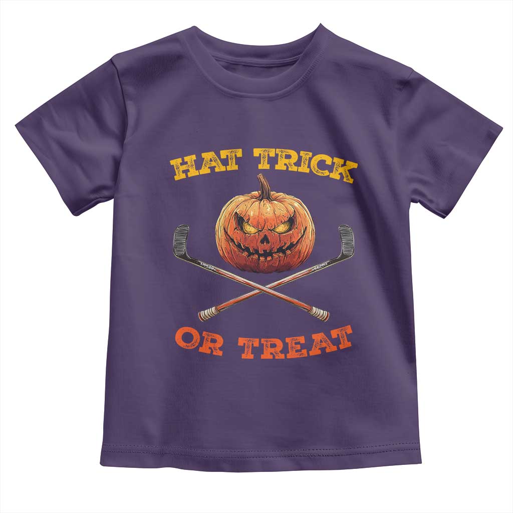 Halloween Hockey Baby Shirt Hat Trick Or Treat Pumpkin Player TS09 Purple Print Your Wear