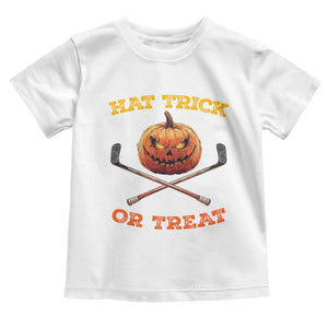 Halloween Hockey Baby Shirt Hat Trick Or Treat Pumpkin Player TS09 White Print Your Wear