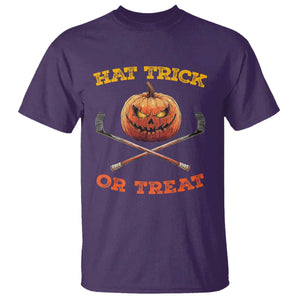 Halloween Hockey T Shirt Hat Trick Or Treat Pumpkin Player TS09 Purple Print Your Wear