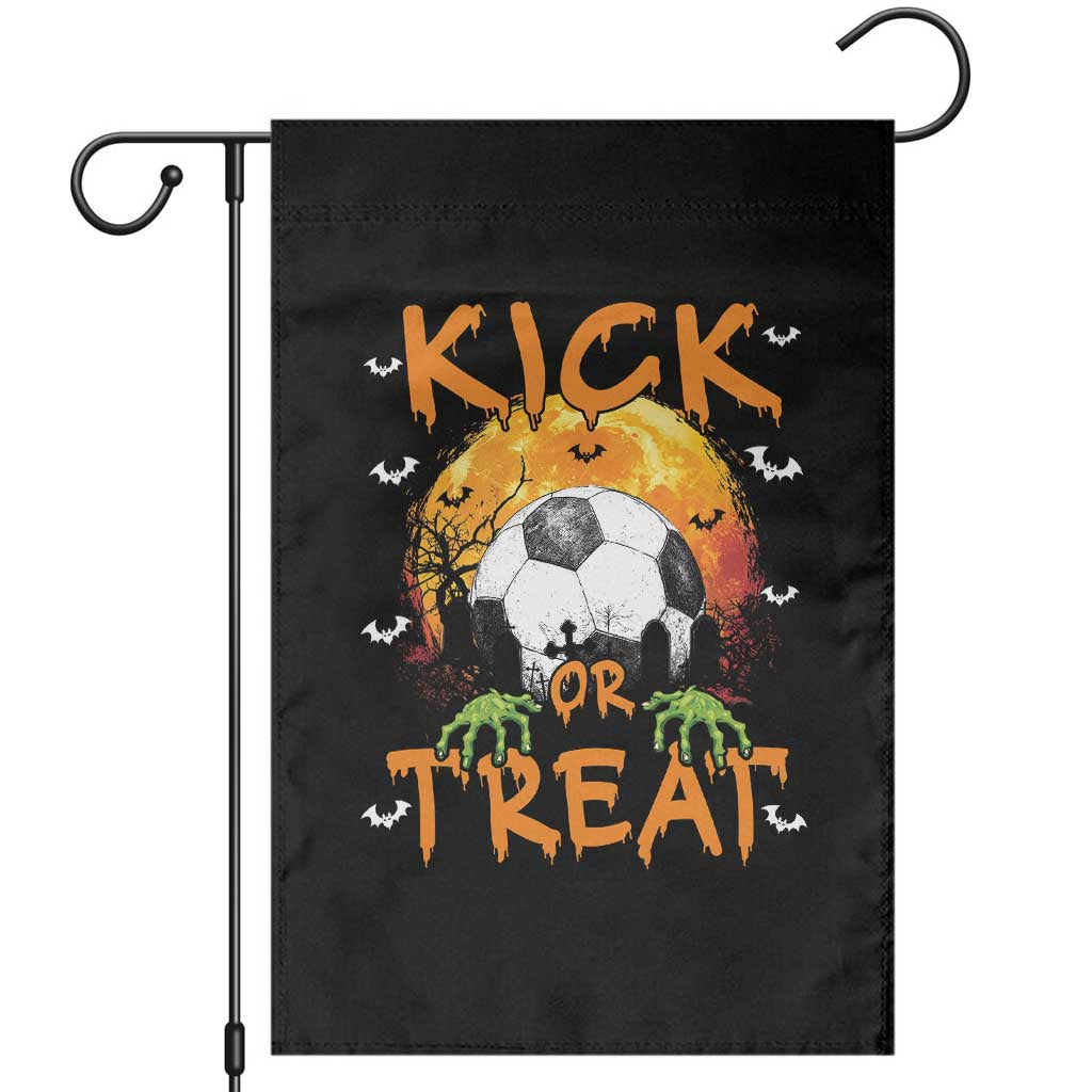 Halloween Soccer Garden Flag Kick Or Treat Spooky Season TS09 Black Print Your Wear