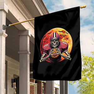 Halloween Football Garden Flag Spooky Skeleton Player TS09 Print Your Wear