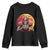 Halloween Football Youth Sweatshirt Spooky Skeleton Player TS09 Black Print Your Wear