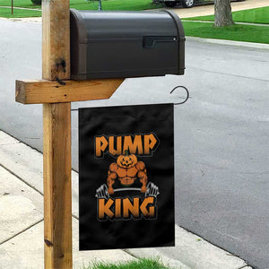 Funny Halloween Gymer Garden Flag Pump King Gym Workout Pumpkin TS09 Print Your Wear
