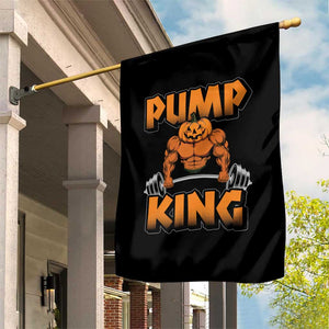 Funny Halloween Gymer Garden Flag Pump King Gym Workout Pumpkin TS09 Print Your Wear