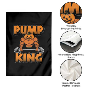 Funny Halloween Gymer Garden Flag Pump King Gym Workout Pumpkin TS09 Print Your Wear