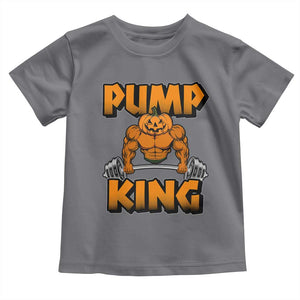 Funny Halloween Gymer Baby Shirt Pump King Gym Workout Pumpkin TS09 Charcoal Print Your Wear