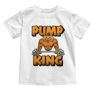Funny Halloween Gymer Baby Shirt Pump King Gym Workout Pumpkin TS09 White Print Your Wear