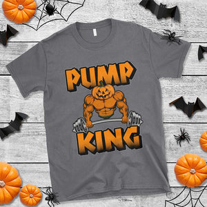 Funny Halloween Gymer T Shirt Pump King Gym Workout Pumpkin TS09 Charcoal Print Your Wear
