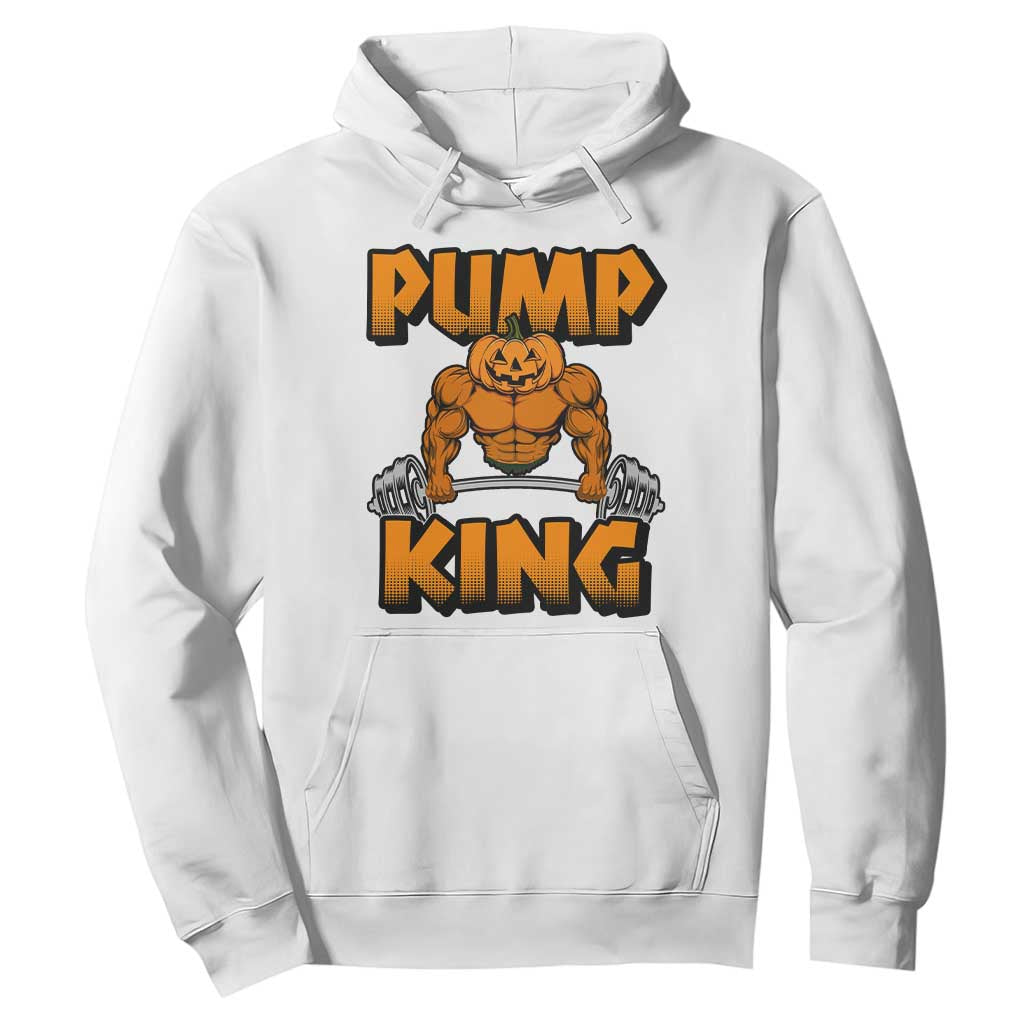 Funny Halloween Gymer Hoodie Pump King Gym Workout Pumpkin TS09 White Print Your Wear