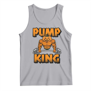 Funny Halloween Gymer Tank Top Pump King Gym Workout Pumpkin TS09 Athletic Heather Print Your Wear