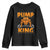 Funny Halloween Gymer Youth Sweatshirt Pump King Gym Workout Pumpkin TS09 Black Print Your Wear
