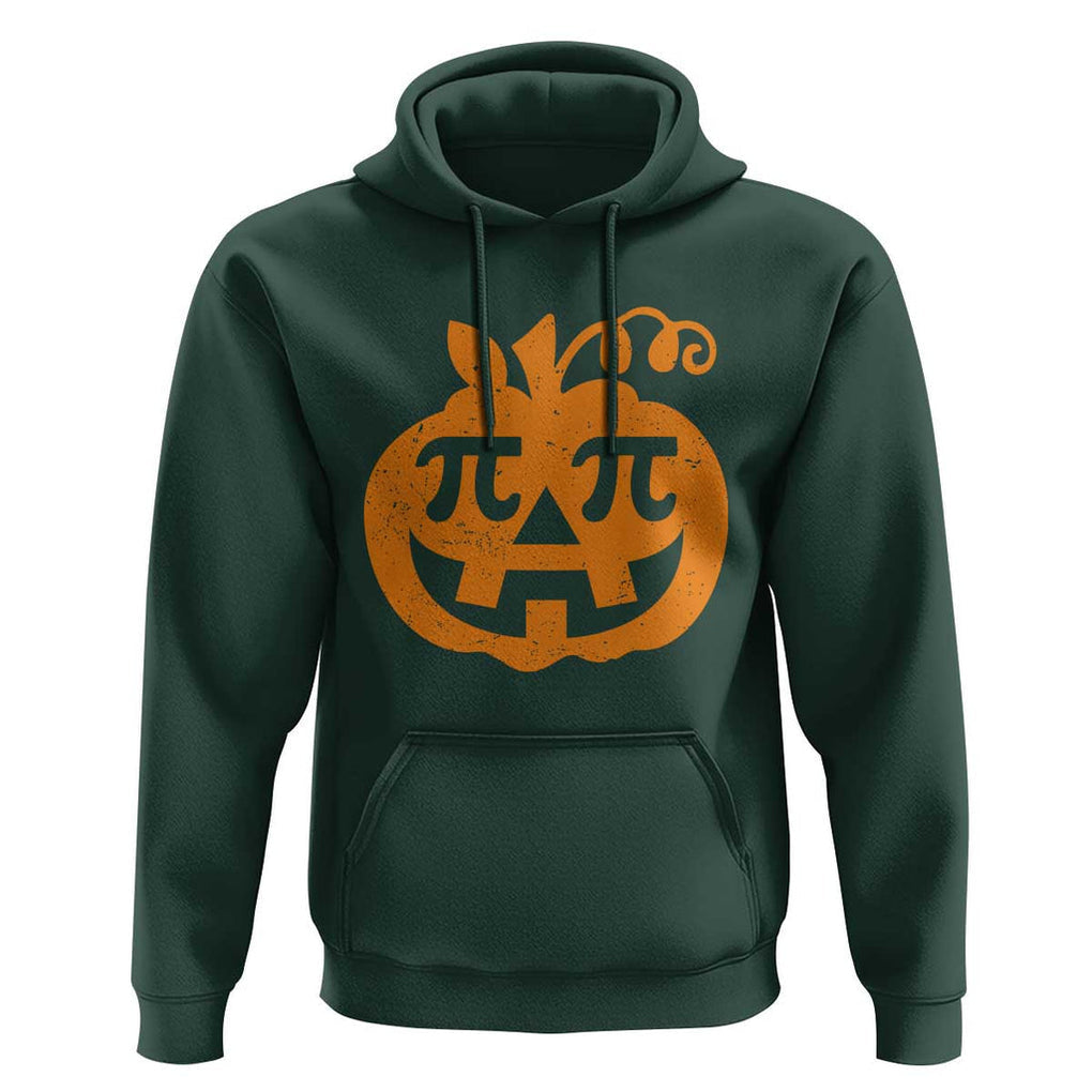 Halloween Math Teacher Pi Pumpkin Hoodie TS09 Dark Forest Green Print Your Wear