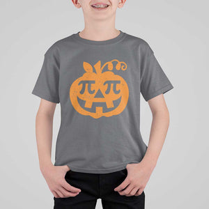 Halloween Math Teacher Pi Pumpkin T Shirt For Kid TS09 Charcoal Print Your Wear