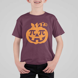 Halloween Math Teacher Pi Pumpkin T Shirt For Kid TS09 Maroon Print Your Wear