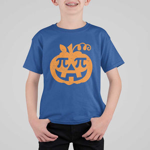 Halloween Math Teacher Pi Pumpkin T Shirt For Kid TS09 Royal Blue Print Your Wear