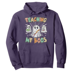 Teacher Halloween Hoodie Teaching My Boos Cute Ghost TS09 Purple Print Your Wear