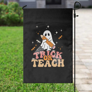 Teacher Halloween Garden Flag Trick Or Teach Ghost TS09 Print Your Wear