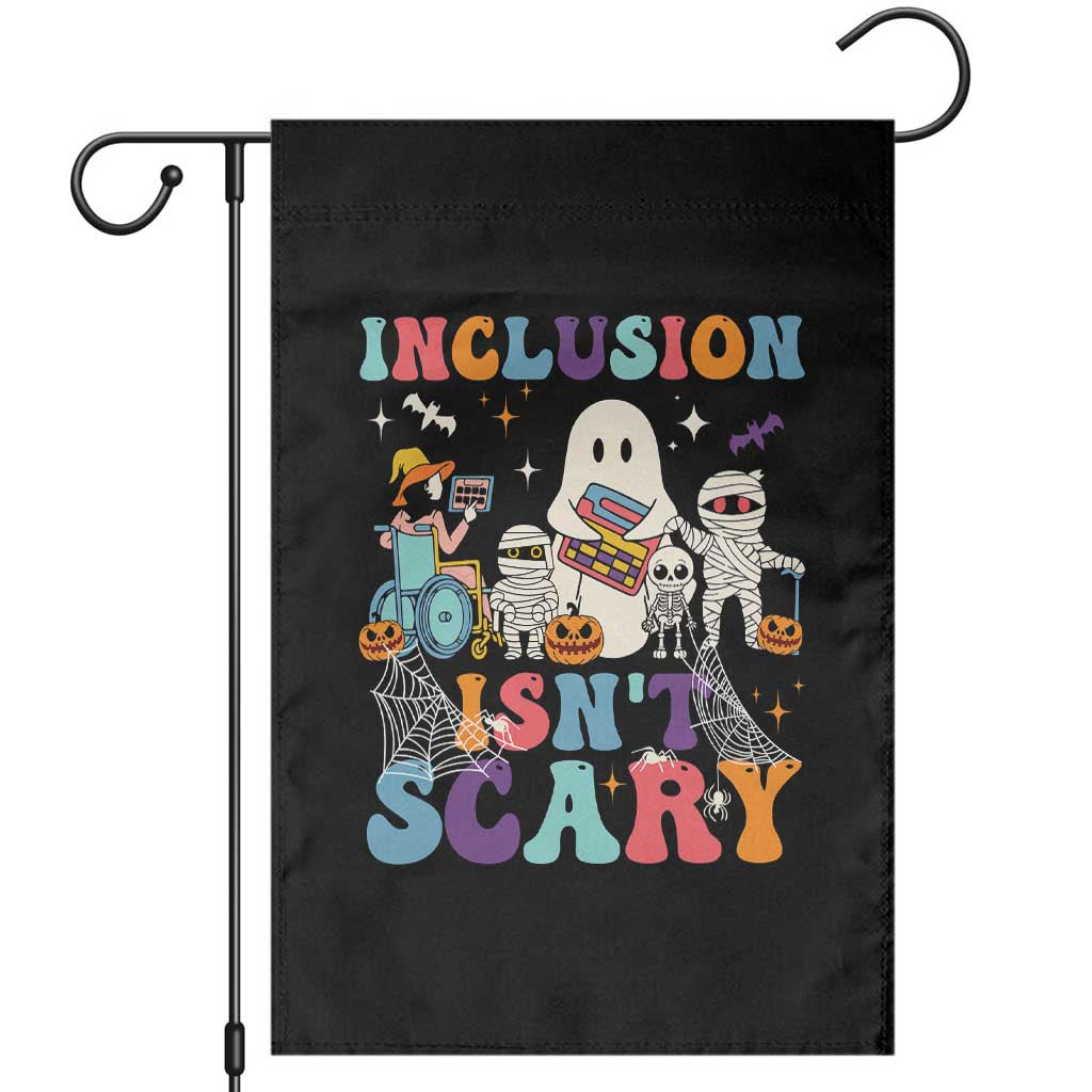 Special Teacher Halloween Garden Flag Inclusion Isn't Scary TS09 Black Print Your Wear