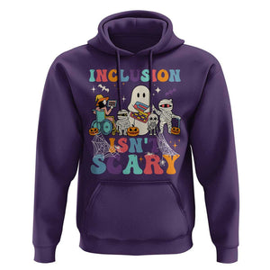 Special Teacher Halloween Hoodie Inclusion Isn't Scary TS09 Purple Print Your Wear