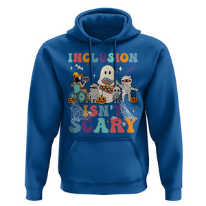 Special Teacher Halloween Hoodie Inclusion Isn't Scary TS09 Royal Blue Print Your Wear
