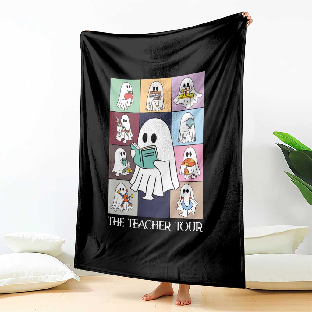 Science Teacher Halloween Throw Blanket Spooky Teacher Era TS09 Print Your Wear