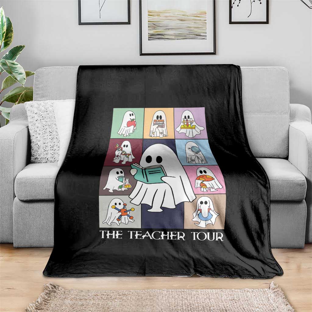 Science Teacher Halloween Throw Blanket Spooky Teacher Era TS09 Print Your Wear