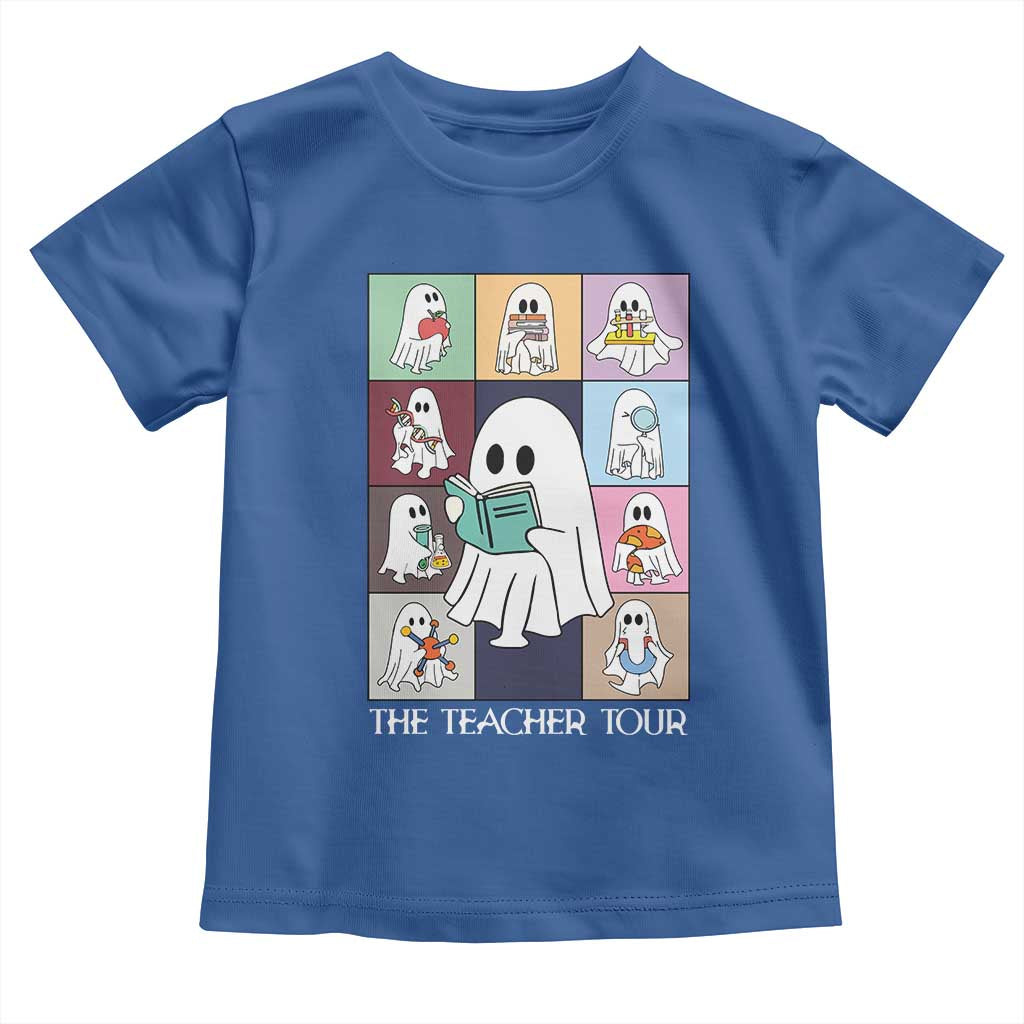Science Teacher Halloween Baby Shirt Spooky Teacher Era TS09 Royal Blue Print Your Wear