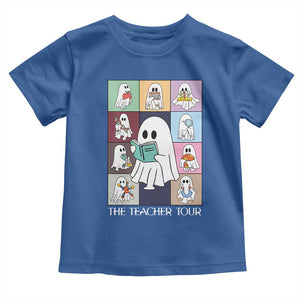 Science Teacher Halloween Baby Shirt Spooky Teacher Era TS09 Royal Blue Print Your Wear