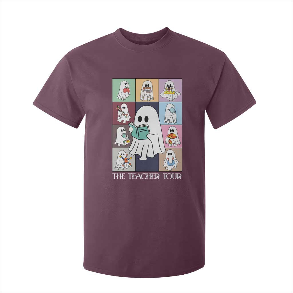 Science Teacher Halloween T Shirt For Kid Spooky Teacher Era TS09 Maroon Print Your Wear