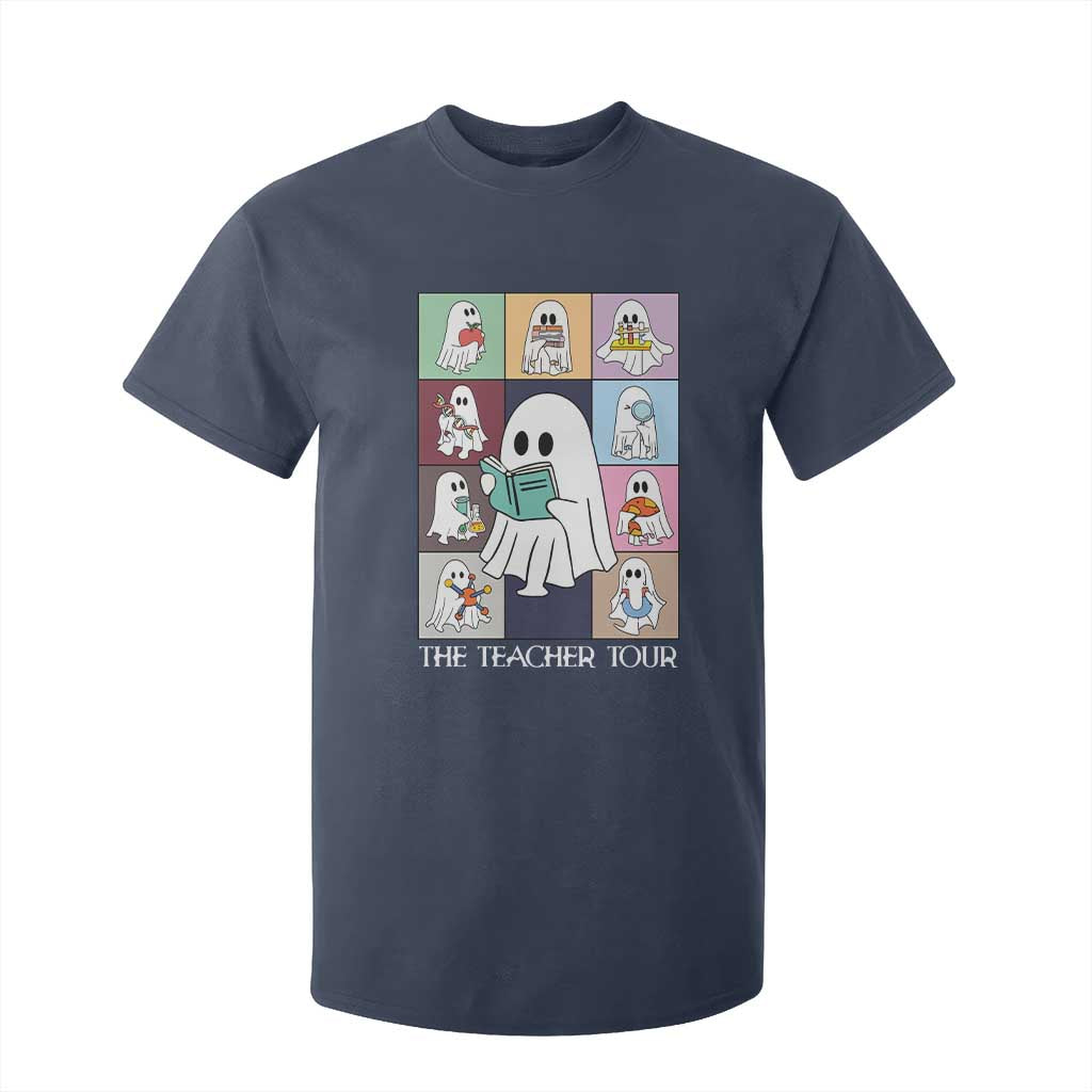 Science Teacher Halloween T Shirt For Kid Spooky Teacher Era TS09 Navy Print Your Wear