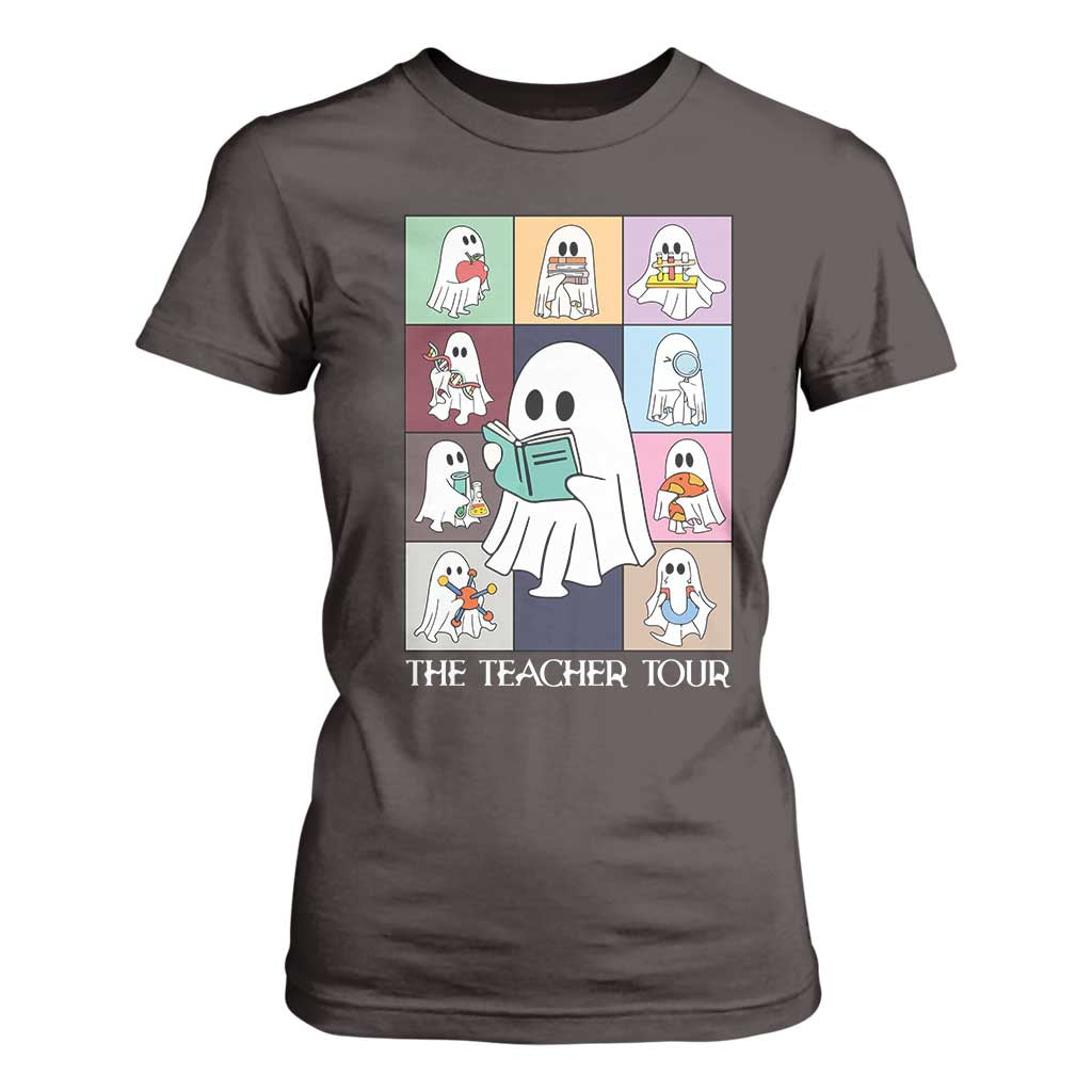 Science Teacher Halloween T Shirt For Women Spooky Teacher Era TS09 Dark Chocolate Print Your Wear