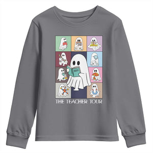 Science Teacher Halloween Youth Sweatshirt Spooky Teacher Era TS09 Charcoal Print Your Wear