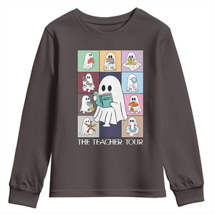 Science Teacher Halloween Youth Sweatshirt Spooky Teacher Era TS09 Dark Chocolate Print Your Wear