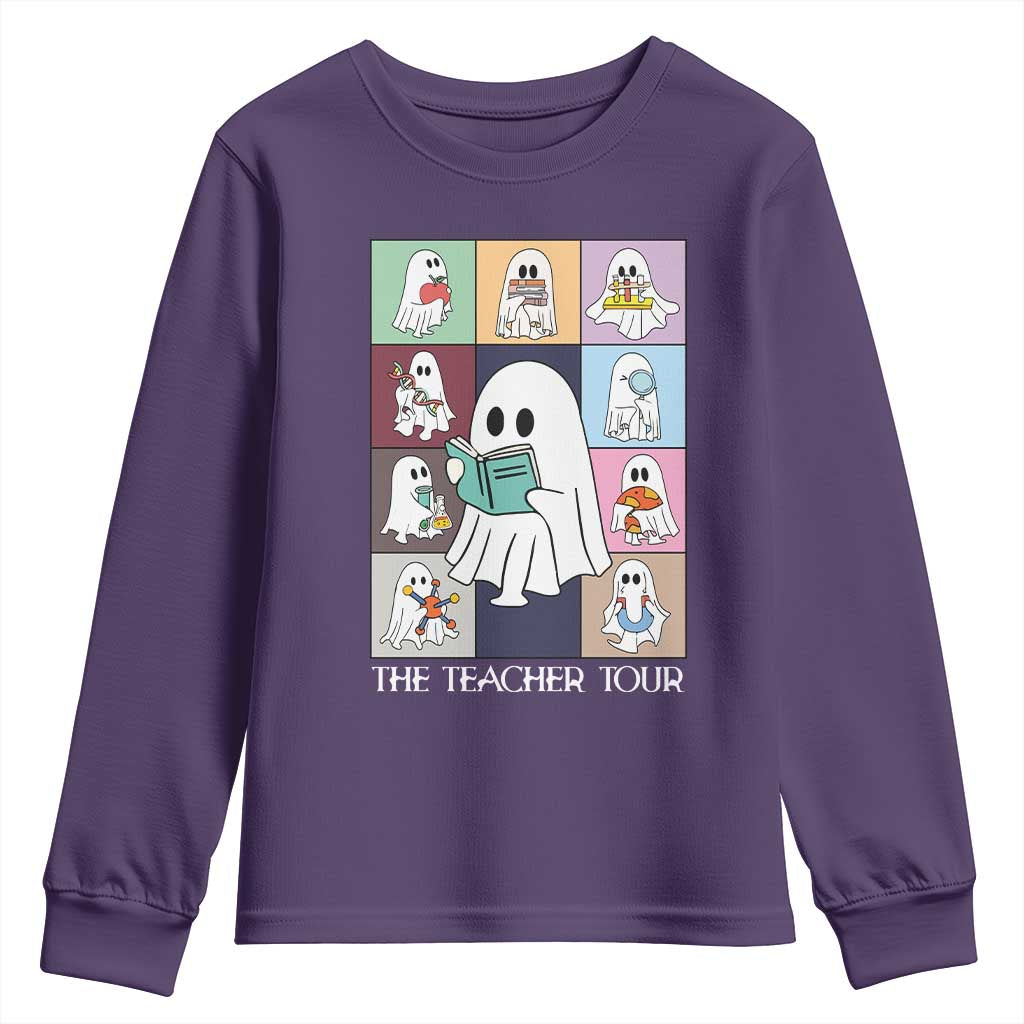 Science Teacher Halloween Youth Sweatshirt Spooky Teacher Era TS09 Purple Print Your Wear